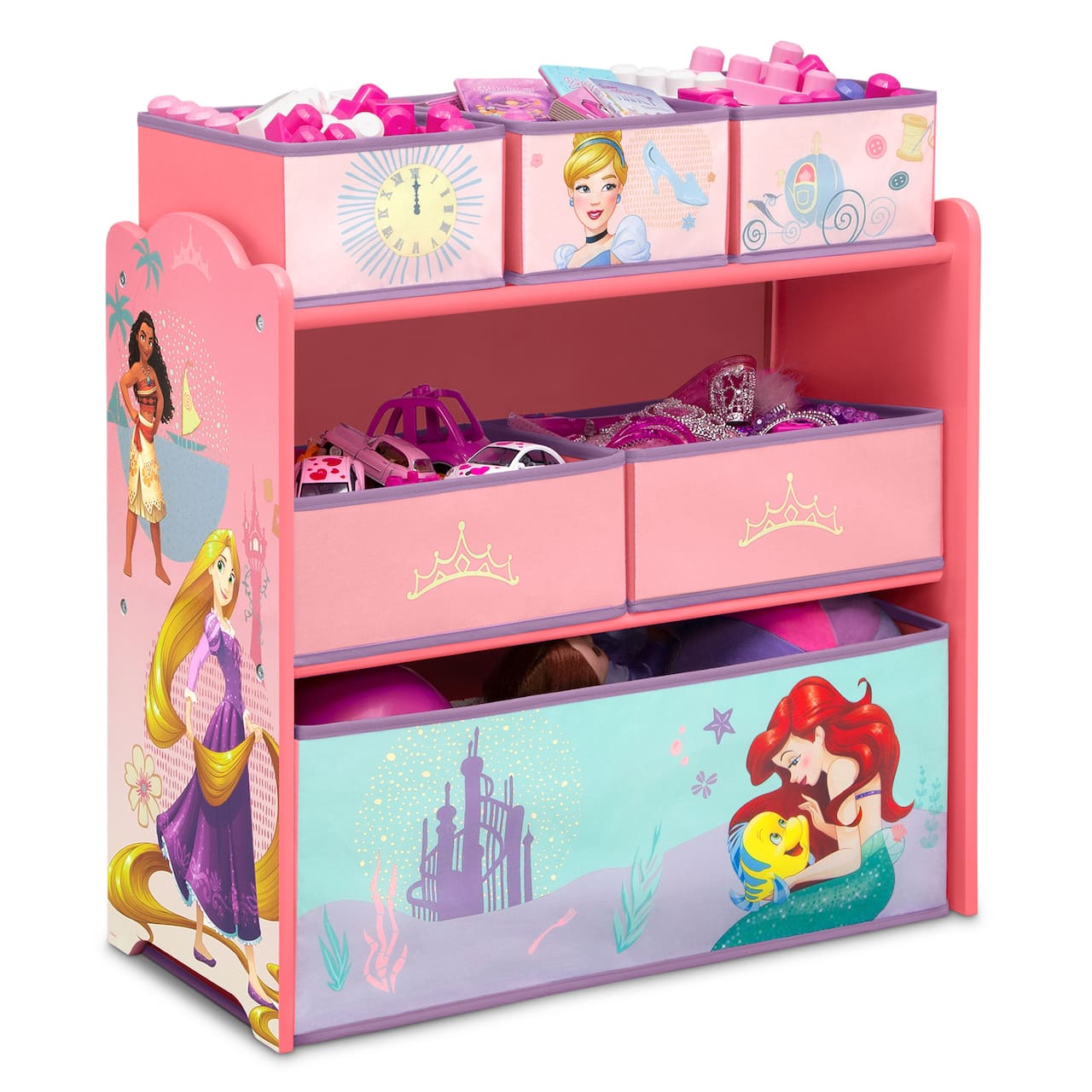 Disney® Princess Design & Store 6 Bin Toy Storage Organizer